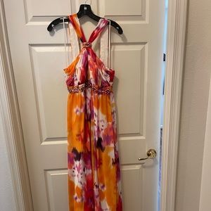 Multicolored Embellished Dress